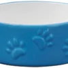 Frisco Paw Prints Non-skid Ceramic Dog & Cat Bowl, Blue -FRISCO Sales 256067 MAIN. SY630 V1615299771