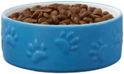 Frisco Paw Prints Non-skid Ceramic Dog & Cat Bowl, Blue 12 Frisco Paw Prints Non-skid Ceramic Dog & Cat Bowl, Blue -FRISCO Sales 256067 PT4. SY630 V1615311160