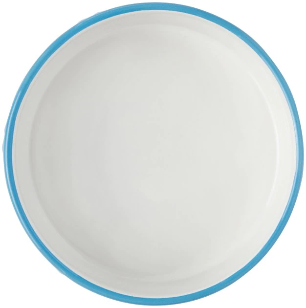 Frisco Paw Prints Non-skid Ceramic Dog & Cat Bowl, Blue 7 Frisco Paw Prints Non-skid Ceramic Dog & Cat Bowl, Blue - Image 5