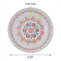 Frisco Kaleidoscope Pattern Non-skid Ceramic Cat Dish, Pink, 0.62 Cup 10 Frisco Kaleidoscope Pattern Non-skid Ceramic Cat Dish, Pink, 0.62 Cup -FRISCO Sales 256084 PT2. SY630 V1618494740