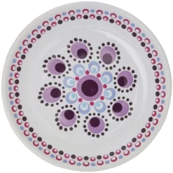 Frisco Kaleidoscope Pattern Non-skid Ceramic Cat Dish, Purple, 0.62 Cup -FRISCO Sales 256088 PT4. SY630 V1617042706