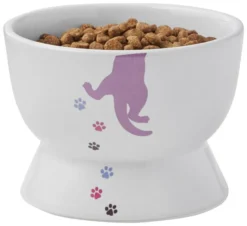 Frisco Cat Print Non-skid Elevated Ceramic Cat Bowl, Short, 1.0 Cup 13 Frisco Cat Print Non-skid Elevated Ceramic Cat Bowl, Short, 1.0 Cup -FRISCO Sales 256096 PT5. SY630 V1616522496
