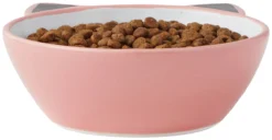 Frisco Cat Face Non-skid Ceramic Cat Bowl, Pink, 1.12 Cups -FRISCO Sales 256107 PT4. SY630 V1616522565