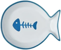Frisco Fish Shaped Non-skid Ceramic Cat Dish, 0.62 Cups -FRISCO Sales 256109 PT5. SY630 V1617196903