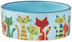 Frisco New York Non-skid Ceramic Cat Bowl, 1.62 Cups