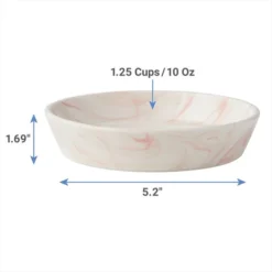 Frisco Marble Design Non-skid Ceramic Cat Bowl, 1.25 Cups -FRISCO Sales 256125 PT2. SY630 V1616697450