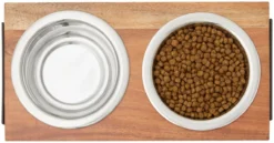 Frisco Wooden Bars Dog & Cat Double Bowl Diner 10 Frisco Wooden Bars Dog & Cat Double Bowl Diner -FRISCO Sales 257142 PT2. SY630 V1615313205