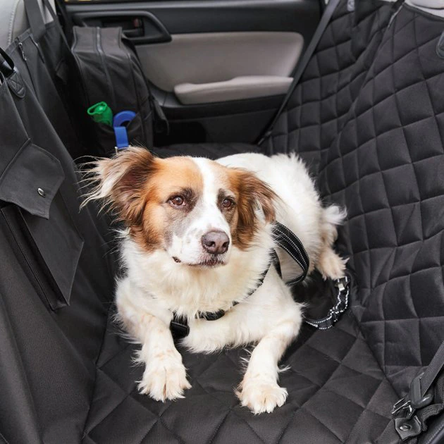 Frisco Premium Quilted Water Resistant Hammock Car Seat Cover with Seatbelt Tether & Travel Bag 3 Frisco Premium Quilted Water Resistant Hammock Car Seat Cover with Seatbelt Tether & Travel Bag