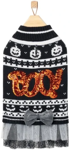 Frisco "Boo!" Dog & Cat Sweater Dress 12 Frisco "Boo!" Dog & Cat Sweater Dress -FRISCO Sales 261122 PT4. SY630 V1622038703