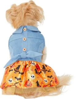 Frisco Chambray Halloween Dog & Cat Dress -FRISCO Sales 261165 PT3. SY630 V1633062969