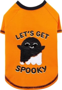 Frisco Sequin Let's Get Spooky Dog & Cat T-Shirt -FRISCO Sales 261179 PT3. SY630 V1637726855