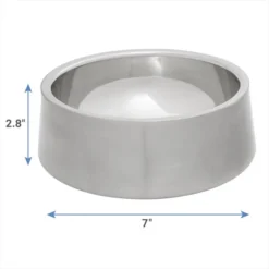 Frisco Insulated Non-Skid Flair Stainless Steel Dog & Cat Bowl, Stainless Steel 12 Frisco Insulated Non-Skid Flair Stainless Steel Dog & Cat Bowl, Stainless Steel -FRISCO Sales 261753 PT1. SY630 V1623937497