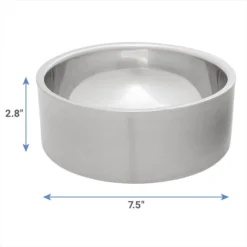 Frisco Insulated Non-Skid Stainless Steel Dog & Cat Bowl, Stainless Steel 12 Frisco Insulated Non-Skid Stainless Steel Dog & Cat Bowl, Stainless Steel -FRISCO Sales 261756 PT1. SY630 V1623937603