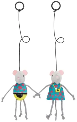 Frisco Road Trip Tourist Bouncy Mouse Cat Toy with Catnip, 2 count