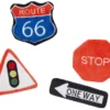 Frisco Road Trip Traffic Signs Plush Cat Toy with Catnip, 4 count -FRISCO Sales 262024 MAIN. SY630 V1618598324