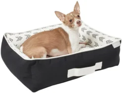Frisco Indoor/Outdoor Modern Cuddler Bolster Cat & Dog Bed