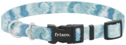 Frisco Blue Tie-Dye Dog Collar
