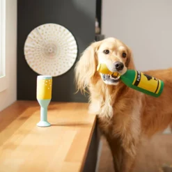 Frisco Champagne & Flute Latex Squeaky Dog Toy, 2 count -FRISCO Sales 264430 PT3. SY630 V1619473959