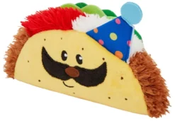 Frisco Birthday Taco Plush Squeaky Dog Toy