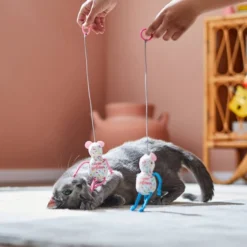 Frisco Birthday Bouncy Mouse Cat Toy, 2 count -FRISCO Sales 264450 PT3. SY630 V1618948718