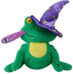 Frisco Magic Wizard Frog Plush Squeaky Dog Toy