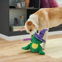 Frisco Magic Wizard Frog Plush Squeaky Dog Toy -FRISCO Sales 265588 PT3. SY630 V1620939075