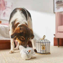 Frisco Magic Owl & Cage 2-in-1 Plush Squeaky Dog Toy -FRISCO Sales 265592 PT3. SY630 V1620938916