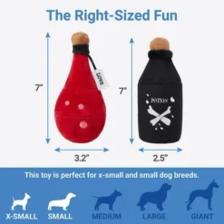 Frisco Magic Potions Plush Squeaky Dog Toy 6 Frisco Magic Potions Plush Squeaky Dog Toy -FRISCO Sales 265618 PT1. SY630 V1623352056