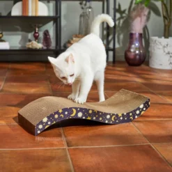 Frisco Magic Moon & Stars Wave Scratcher Cat Toy with Catnip -FRISCO Sales 265622 PT3. SY630 V1620939152