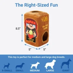 Frisco Magic Fortune Teller Hide & Seek Puzzle Plush Squeaky Dog Toy -FRISCO Sales 265630 PT1. SY630 V1623351746