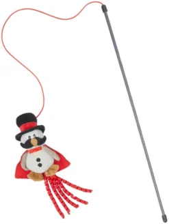 Frisco Magic Owl Teaser Wand Cat Toy with Catnip