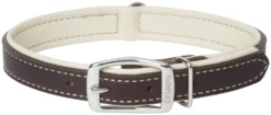 Frisco Two Tone Top Grain Leather Collar