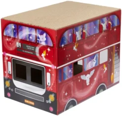Frisco Magic Bus Cardboard Cat House, 2-Story