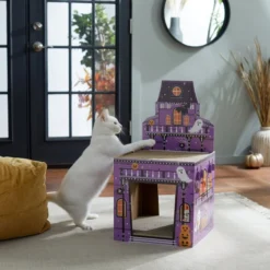 Frisco Halloween Mansion Cardboard Cat House, 2-Story 10 Frisco Halloween Mansion Cardboard Cat House, 2-Story -FRISCO Sales 266705 PT3. SY630 V1621535913