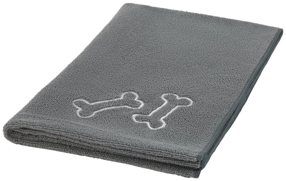 Frisco Embroidered Pawprint Microfiber Dog Bath Towel 3 Frisco Embroidered Pawprint Microfiber Dog Bath Towel