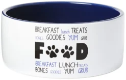 Frisco Food & Paw Non-skid Ceramic Dog Bowl