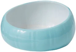 Frisco Slanted Ceramic Dog Bowl, Blue, 4.5 Cups