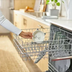 Frisco Cat Face Non-skid Ceramic Dog Bowl, White, 1.25 Cups -FRISCO Sales 270229 PT6. SY630 V1627669581