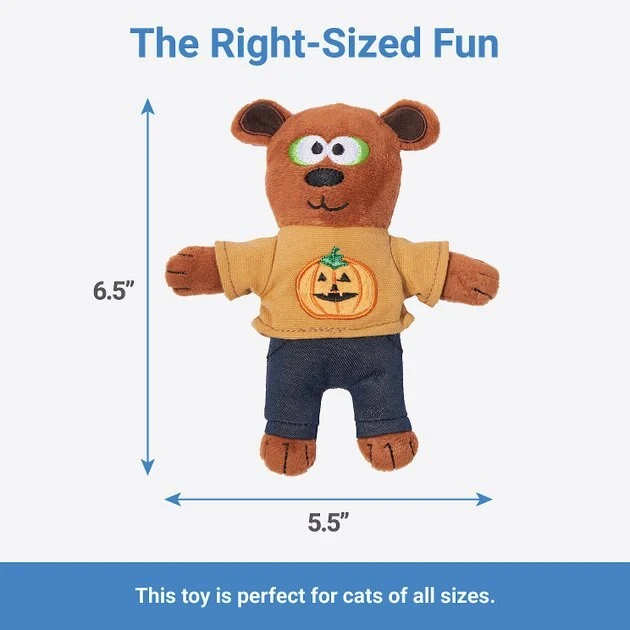 Frisco Halloween Good Bear, Bad Bear Reversible Plush Cat Toy with Catnip 4 Frisco Halloween Good Bear, Bad Bear Reversible Plush Cat Toy with Catnip - Image 2