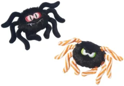 Frisco Halloween Spiders Plush Cat Toy with Catnip, 2 count