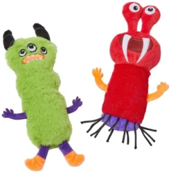 Frisco Friendly Monsters Plush Cat Toy with Catnip, 2 count