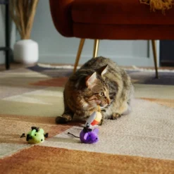 Frisco Halloween Mice Plush Cat Toy with Catnip, 3 count -FRISCO Sales 270333 PT3. SY630 V1624817691