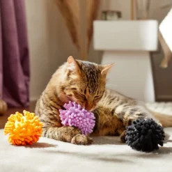 Frisco Halloween Moppy Ball Cat Toy with Catnip, 3 count -FRISCO Sales 270337 PT3. SY630 V1624817812