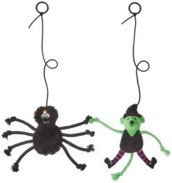 Frisco Witch & Spider Bouncy Cat Toy with Catnip, 2 count