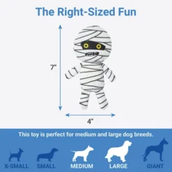 Frisco Halloween Mummy & Coffin Hide & Seek Puzzle Plush Squeaky Dog Toy -FRISCO Sales 270365 PT2. SY630 V1626355279