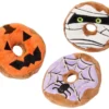 Frisco Halloween Donuts Plush Squeaky Dog Toy, 3 count -FRISCO Sales 270369 MAIN. SY630 V1621948752