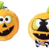 Frisco Halloween Nerdy Jack-o-Lanterns Plush Squeaky Dog Toy, 2 count -FRISCO Sales 270431 MAIN. SY630 V1624071456