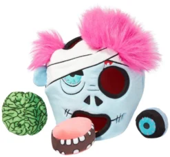 Frisco Halloween Zombie Hide and Seek Puzzle Plush Squeaky Dog Toy