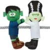 Frisco Frankenstein & Bride Plush with Rope Squeaky Dog Toy -FRISCO Sales 270496 MAIN. SY630 V1624071197