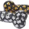 Frisco Halloween Candy Corn & Ghosts TPR Bone Squeaky Dog Toy, 2 count -FRISCO Sales 270529 MAIN. SY630 V1624070874